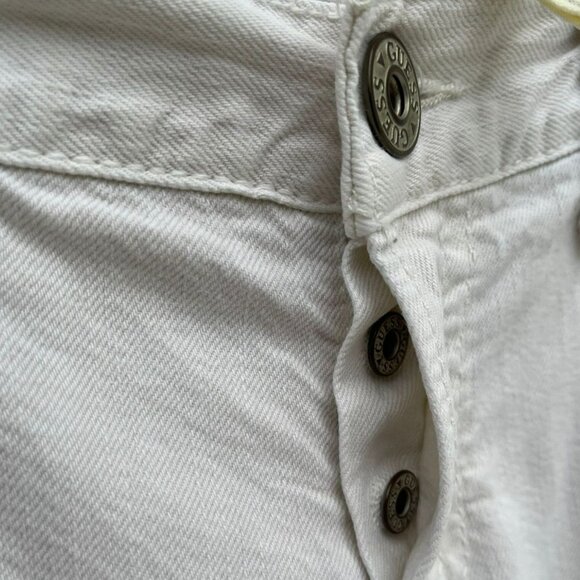 Guess Jeans Mens Falcon Style Boot Cut Jeans White Size 30 - Picture 12 of 12